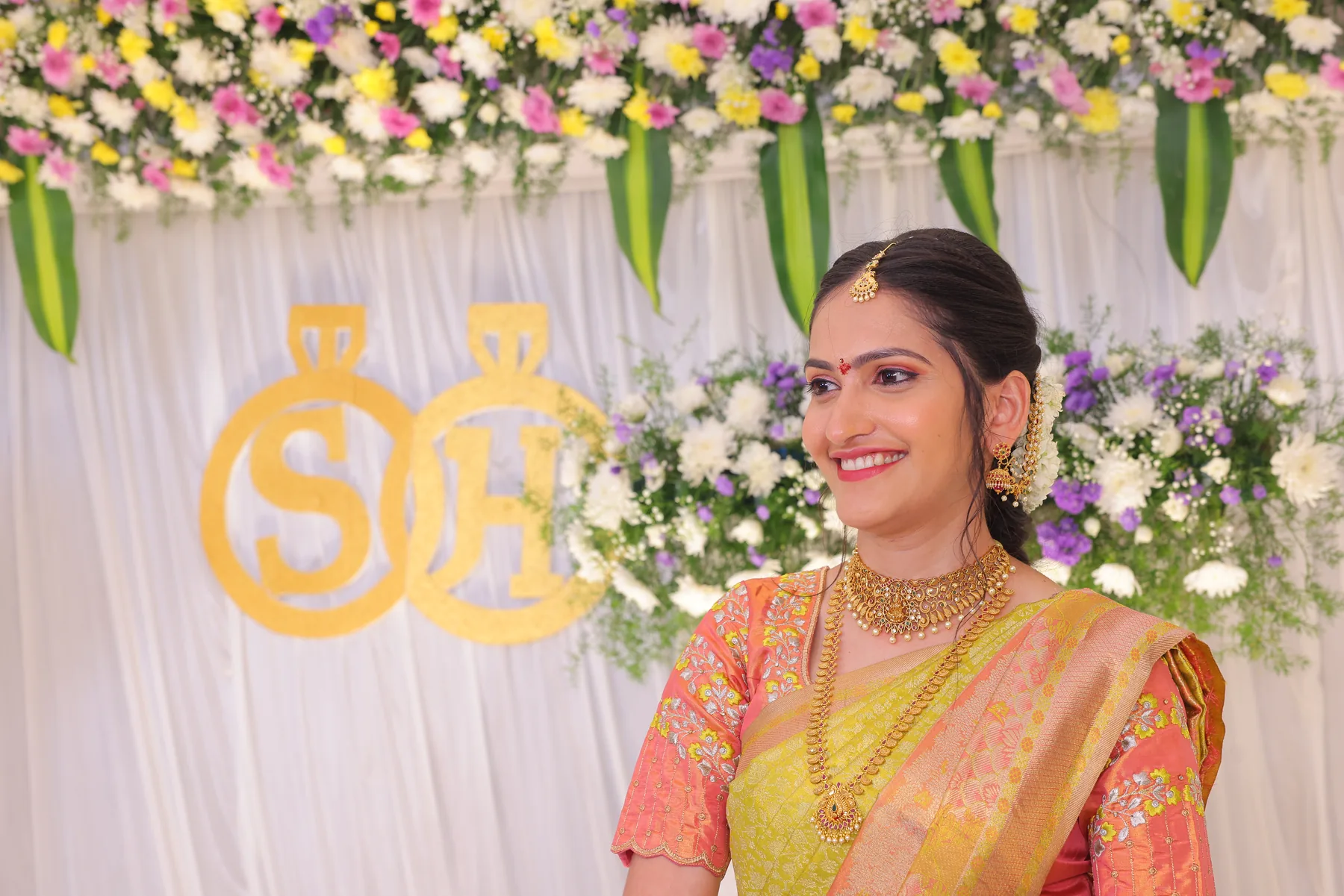 Hema Priya at the engagement celebration