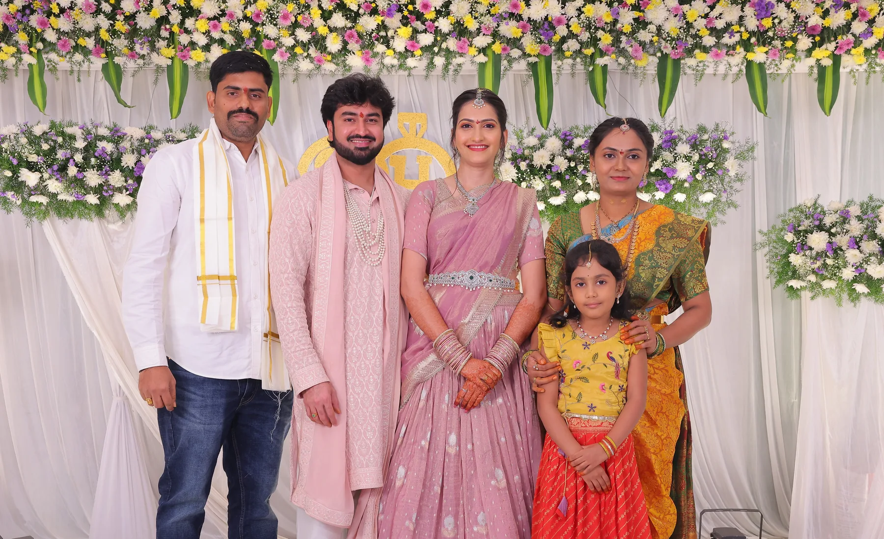 Engagement celebration with family