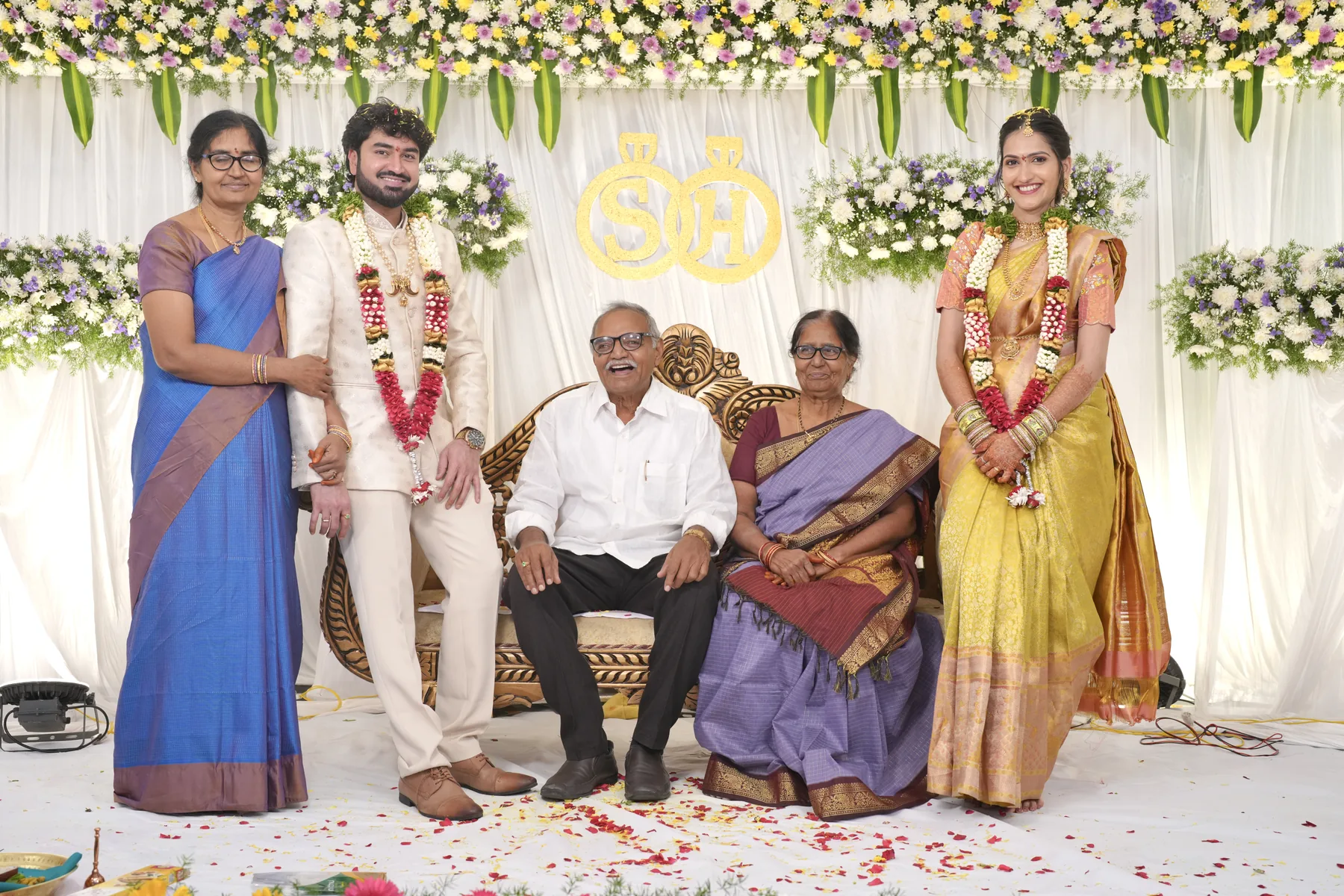 Engagement family portrait