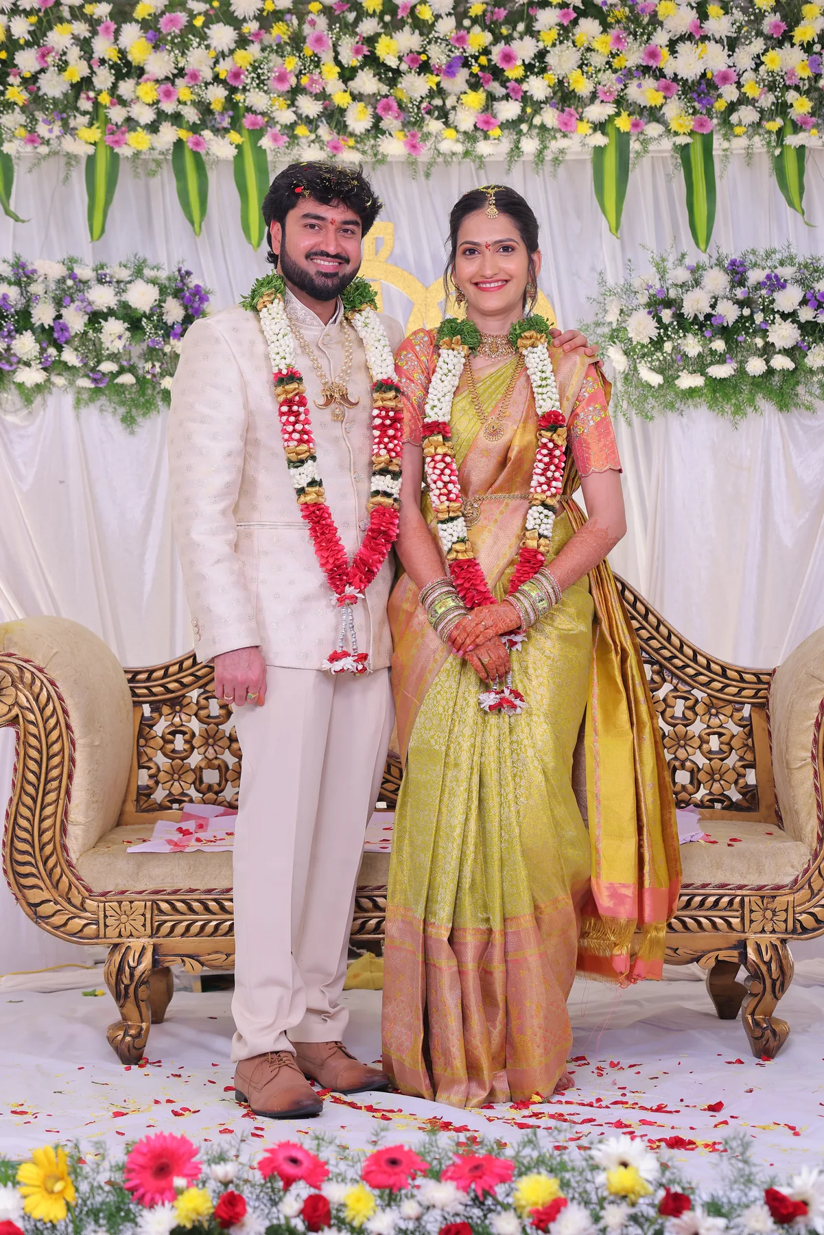 Sriram and Hema Priya seated together
